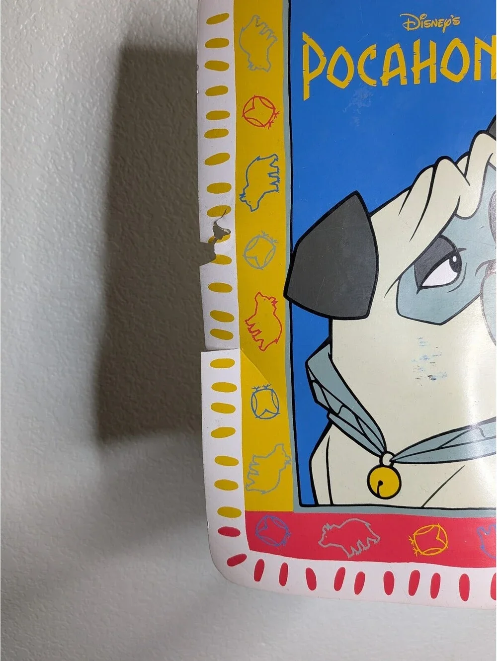 Vintage Disney Pocahontas Meeko & Percy Character Placemat 1995